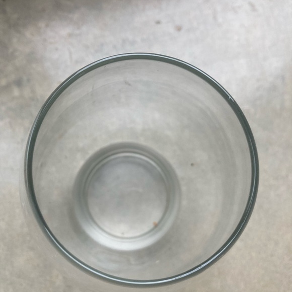 MCM modern vintage clear glass vase. Beautiful architectural lines - Picture 2 of 3